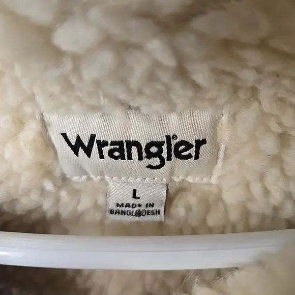 Wrangler Corduroy Ranch Coat Women's Large Sherpa Lined - Picture 6 of 11